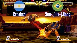 FT5 @garou: Crooked (AR) vs Sun-:)Wu-(:Kong (BR) [Garou Mark of the Wolves Fightcade] Sep 6