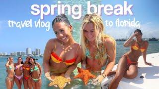 SPRING BREAK FLORIDA TRAVEL VLOG: shopping, beach days, tanning, friends, & good eats