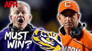 LSU vs Clemson Season Opener Is A MUST WIN For Brian Kelly & Tigers