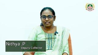 Nithya .P,  Deputy Collector -TNAU Alumni Achiever