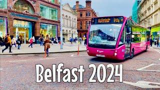 Belfast The Capital of Northern Ireland November 2024| 4k Walking tour of Belfast city centre