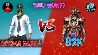 B2k vs biswas gamer free fire || keyboard mouse in mobile free fire