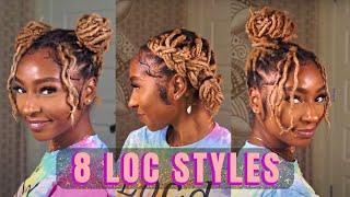 8 Quick & Easy Loc Styles for Short & Medium Length | Fine Hair & Thick Hair Friendly iamLindaElaine