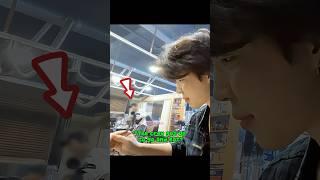 Jimin Couldn't Stop Laughing When Saw Staff Walk Away Just As He Was Making Ssam  #shorts #jimin