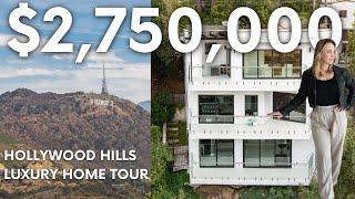 Recording Studio + Incredible Hollywood Sign Views! $2,750,000 Hollywood Hills Home Hour.