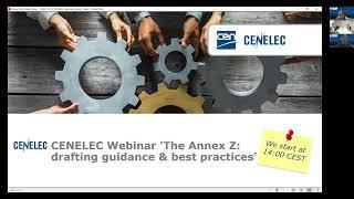 CENELEC webinar: 'The Annex Z: drafting guidance and best practices'