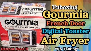 Gourmia 6-Slice Digital Toaster Oven Air Fryer Unboxing | (No Talking)