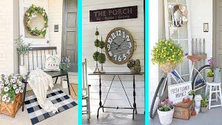 50+ Rustic Farmhouse Porch Décor Ideas to Show Off This Season | garden ideas