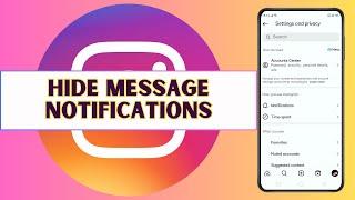 How to Hide Message Notifications in Instagram I Net Nimble