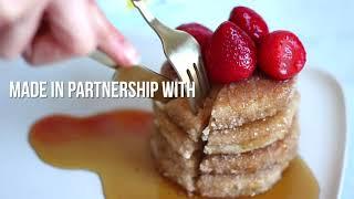 Cinnamon Sugar Pancakes with Justine Snacks | Domino® Sugar Easy Brunch Recipes