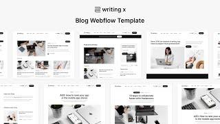 Writing X - Blog Webflow Template | BRIX Templates