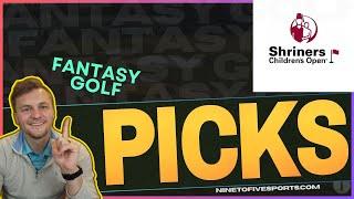 PGA DFS: Shriners Childrens Open [Core Plays, Outright Bets + First Look Build]