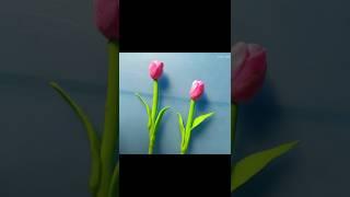Tulip flower by clay #clay #clayart #diy #handmade