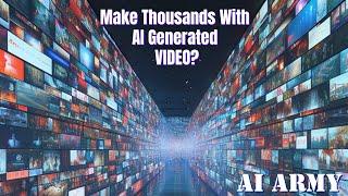 How To Make Thousands A Month With AI Video Generation - Fliki - Make Money Online