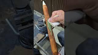 How to make a walking stick #wood #handmadewoodworking #woodcarving #walkingsticks #walkingstick
