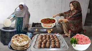 Sham Ka Roti Salan Aloo Kofta Recipe Tandoori Roti Ky Sath || Village Life || Irma's family vlog