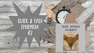 Beginner Easy Double Pockets for Junk Journals