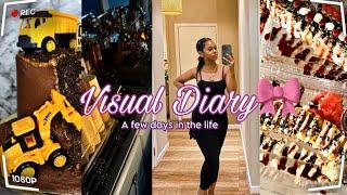 VISUAL DIARYDAYS IN THE LIFE || Work w/me on a cake,grocery shopping + haul, food,chitchats & more