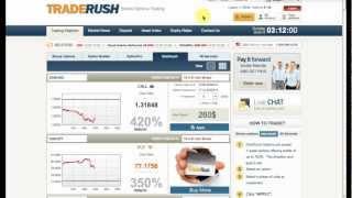 How to execute a Trade Rush OneTouch option trade.