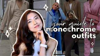 HOW TO STYLE MONOCHROMATIC OUTFITS (so they’re not boring)