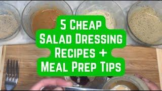 5 Easy Homemade Salad Dressing Recipes | Trader Joe's Haul | Extreme Grocery Budget