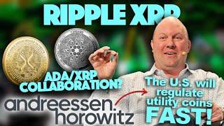 Ripple XRP: Andreessen Horowitz - US Crypto Utility Up Next & Possible Cardano/Ripple Collaboration?