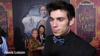 Alexis Loizon at 'Beauty and the Beast' premiere on FabulousTV