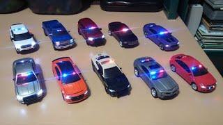 Greenlight 1/64 scale police cars with LED lights!!