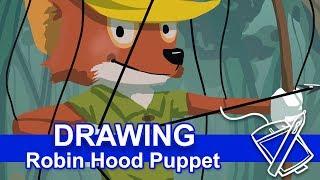 Robin Hood Puppet #DisneyDrawingChallenge2017