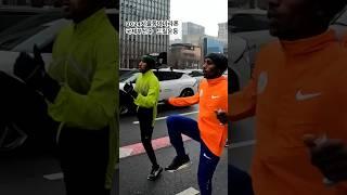 서울동아마라톤 국제부선수 드릴운동