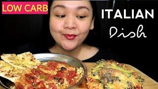 Chicken Parmigiana | Enoki Mushroom | Tortilla Bread | Low Carb MUKBANG | MIKE and LEN channel