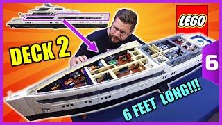 Building a LEGO Super Yacht (PART 6) - Deck 2!!! - Salon, Gym, Gally, Dining, VIP Cabin!