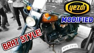 This Yezdi 250cc has been Modified into Custom Retro Theme!