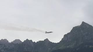 Glarnerland - Zigermeet 2019 in Mollis (GL) Jet im Landeanflug auf den Flugplatz