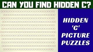 Can You Find Hidden C? | Picture Puzzles with Answers