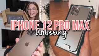 IPHONE 12 PRO MAX UNBOXING + FIRST IMPRESSION | Hannah Theresa