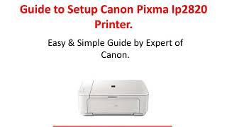 How to Setup Canon Pixma Ip2820 Printer | Canon pixma ip2820 Wireless Setup | Canon Pixma ip2820