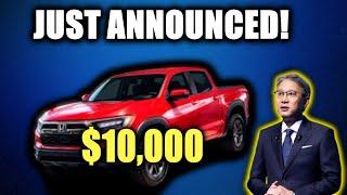 Honda’s $10,000 Pickup Truck Is HERE – The Truck Revolution Begins! NEW Announcement!!