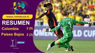 Colombia 2(0) - 2(3) - resumen, goles y penales del partido del Mundial femenino Sub-20