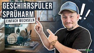 Sprüharm Geschirrspüler tauschen - so geht es!