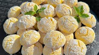 Biscotti Morbidi al Limone  che si Sciolgono in bocca 