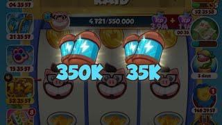 Coin Master New Event Raid Madness 350K List Complete & Plying 20K Bet #coinmaster