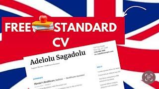 FREE STANDARD CV FORMAT