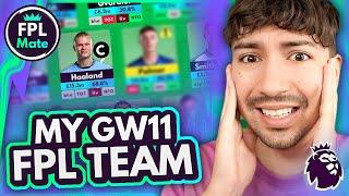 FPL GW11 TEAM SELECTION | Time to Sell Haaland?  | Gameweek 11 Squad, Transfers & Captain