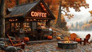 Serene Autumn Morning - Relaxing Coffee Shop Bossa Nova Jazz for a Stress-Free Start