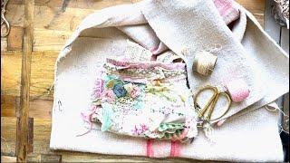 #slowstitching | Projects in Progress | Very Vintage Pouch (s)