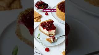  CHERRY CHEESECAKE Recipe is on my channel #recipe #cheesecake #cherrycheesecake #foodphotography