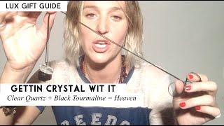 Gettin Crystal Wit It: Clear Quartz + Black Tourmaline = Necklace from Heaven