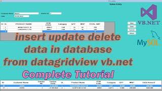 insert multiple rows in database from datagridview vb.net