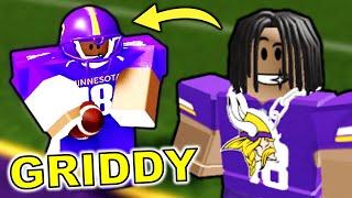 Fake JUSTIN JEFFERSON Does the GRIDDY in Roblox! (Football Fusion 2)